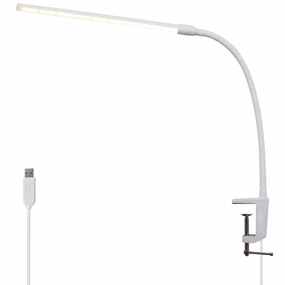Lampe de table en aluminium blanc 80.8x6.5x7cm led