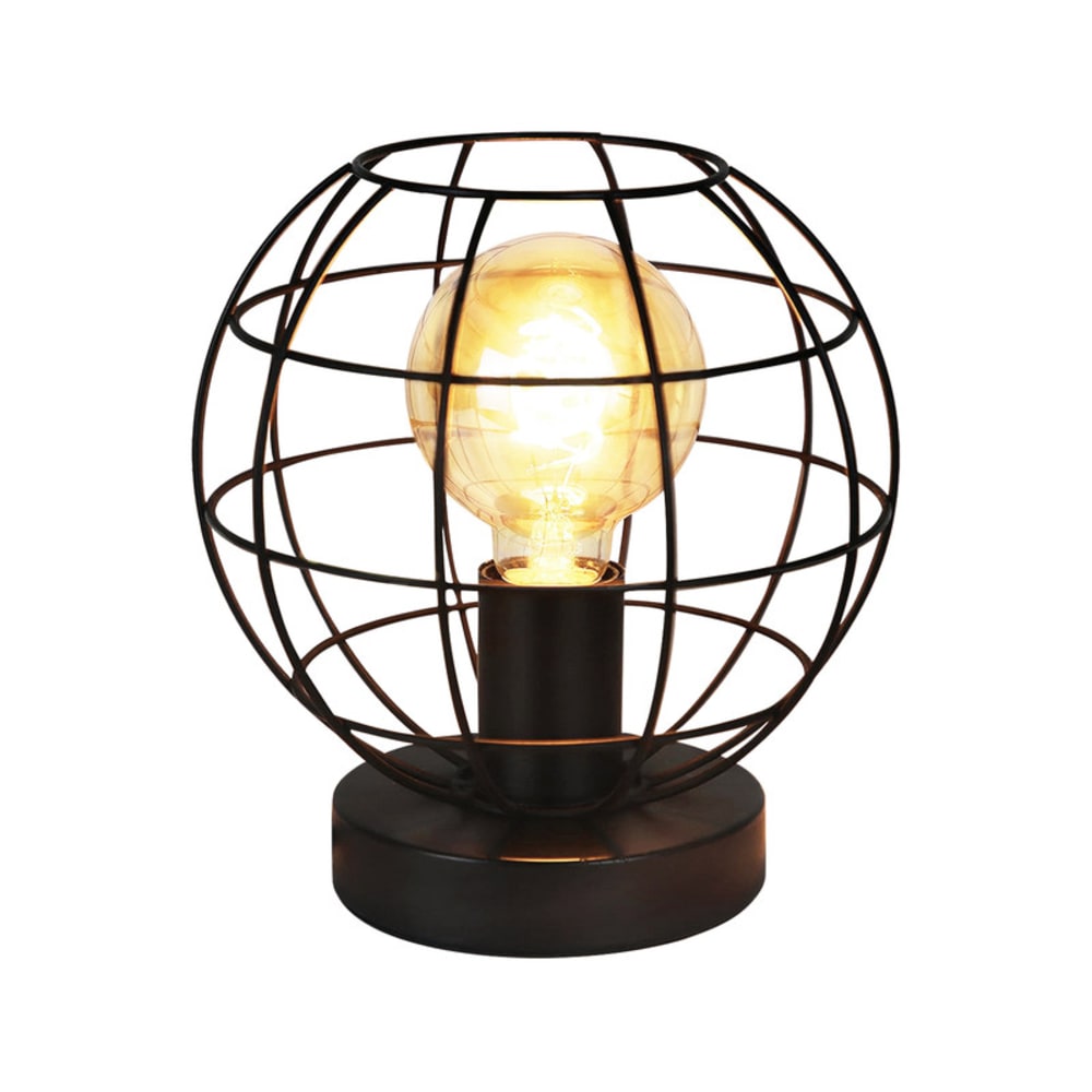 Lampe de table en fer noir 19x19x20cm e27