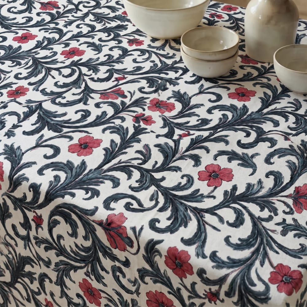 Nappe anti-taches 100 % coton multicolore 300x155 cm Nappe anti-taches 100 % coton multicolore 300x155 cm