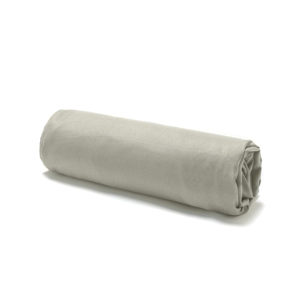 Drap housse uni 2 personnes effet lavé  140x190 cm vert