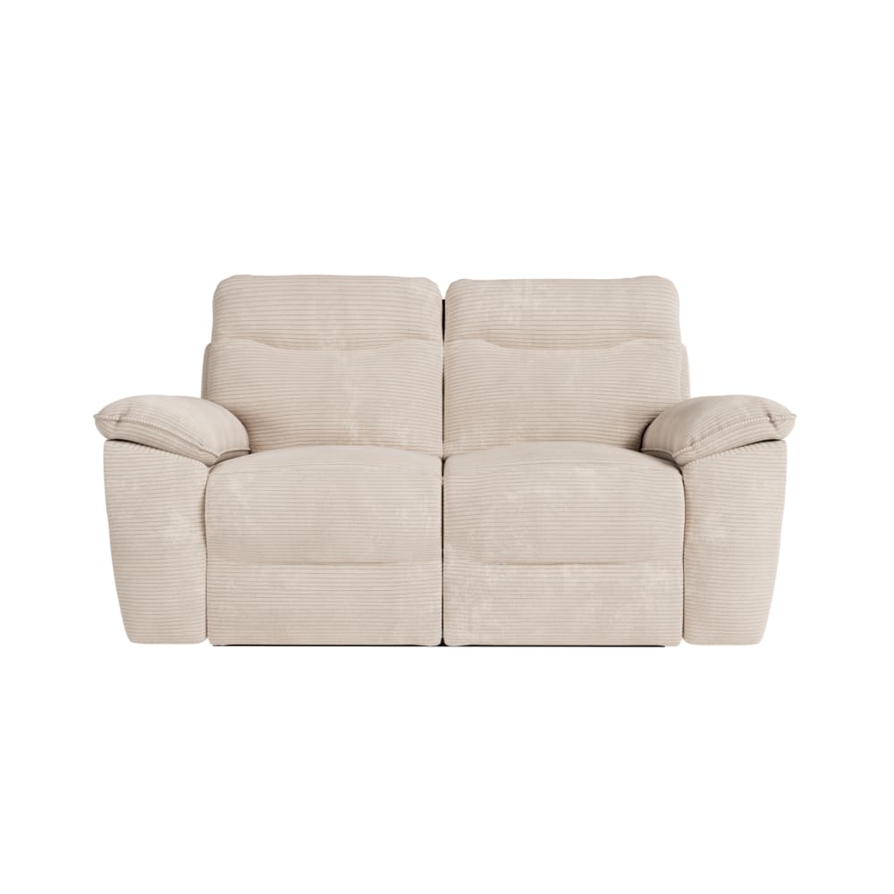 Canapé relax manuel 3 et 2 places et fauteuil, velours côtelé - beige Canapé relax manuel 3 et 2 places et fauteuil, velours côtelé - beige