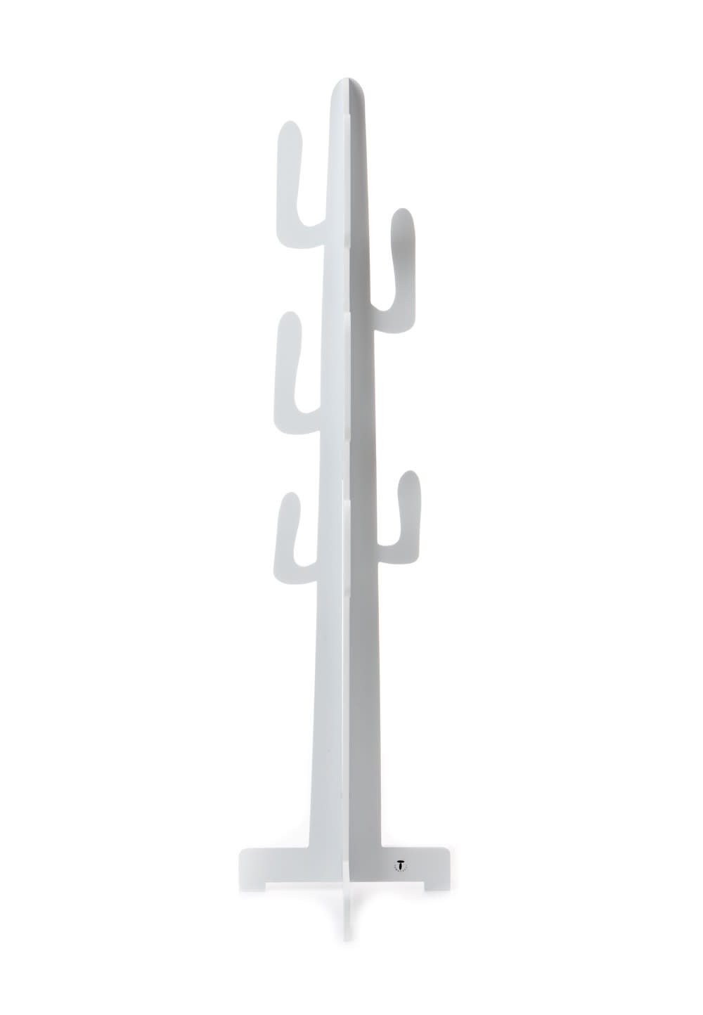 Porte-manteau sur pied mdf blanc mat 160x42x42 cm