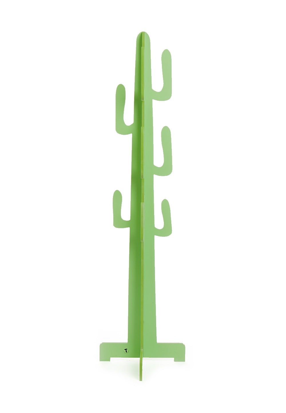 Porte-manteau sur pied mdf vert mat 160x42x42 cm