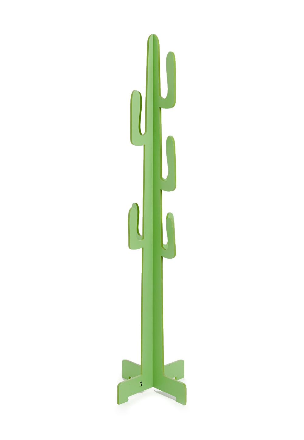 Porte-manteau sur pied mdf vert mat 160x42x42 cm — vue 3