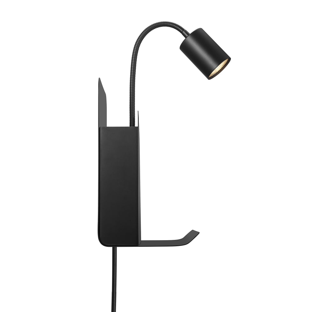 Applique et lampe de chevet en fer noir 25x28,2cm