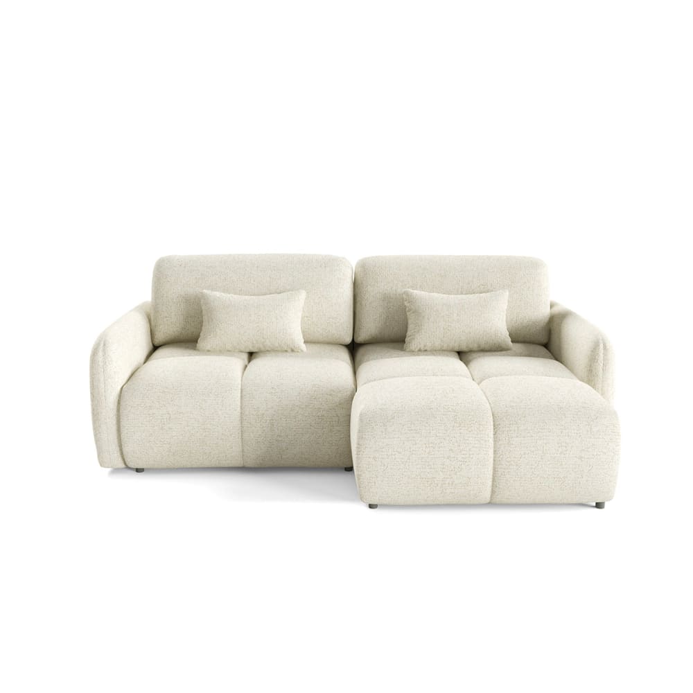 Canapé d'angle réversible convertible bois de pin blanc