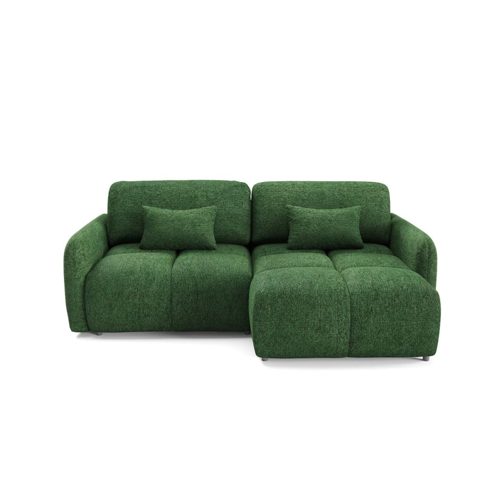 Canapé d'angle réversible convertible bois de pin vert
