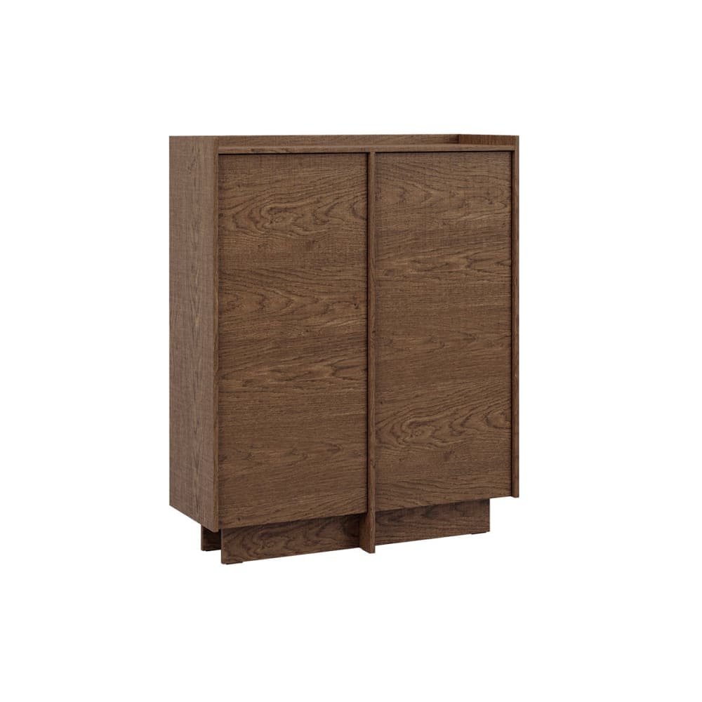 Buffet haut 2 portes panneaux stratifiés marron Buffet haut 2 portes panneaux stratifiés marron