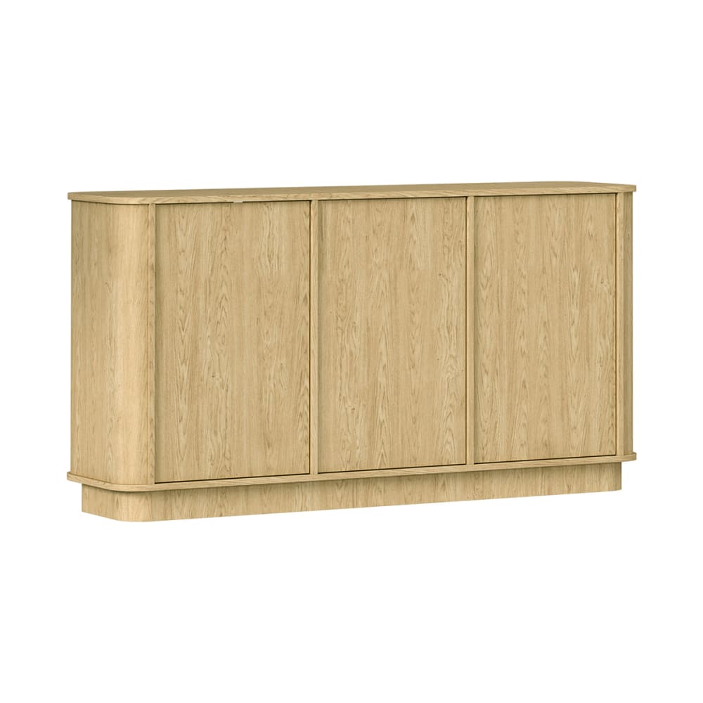 Buffet 3 portes panneaux stratifiés marron