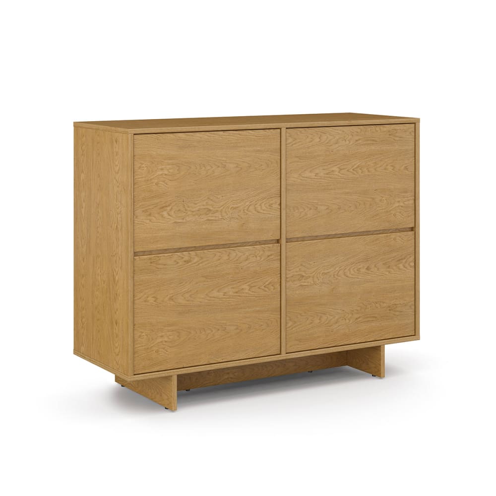 Buffet 2 portes panneaux laminés marron