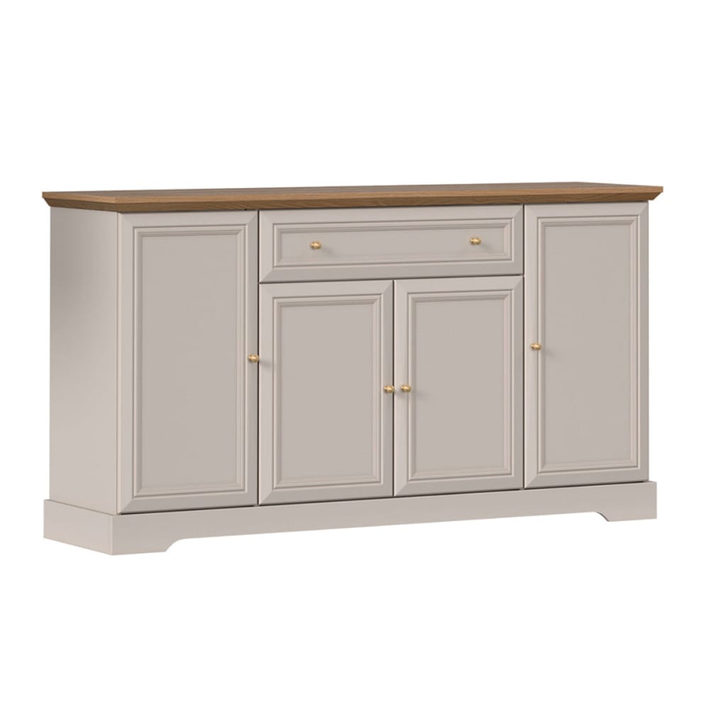 Buffet 4 portes 1 tiroir panneaux stratifiés beige Buffet 4 portes 1 tiroir panneaux stratifiés beige
