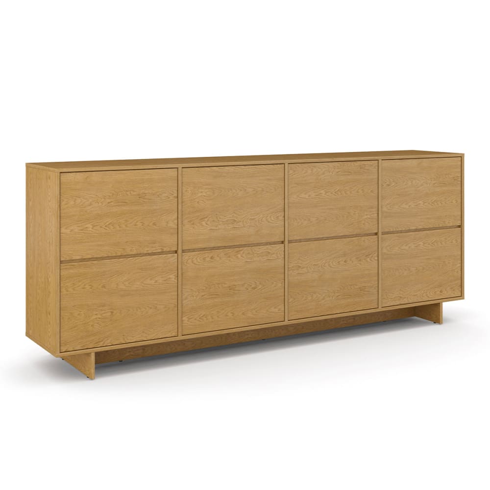 Buffet 4 portes panneaux laminés marron