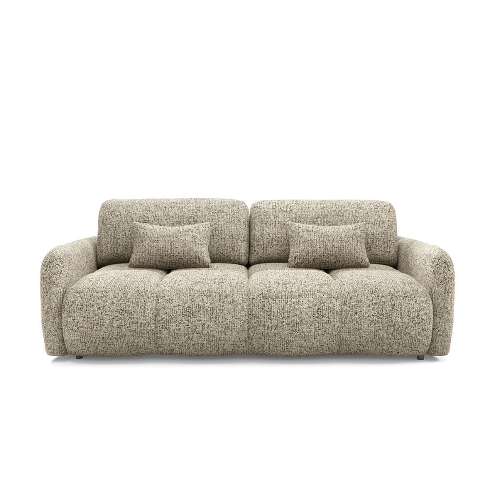 Canapé 3 places convertible bois de pin beige Canapé 3 places convertible bois de pin beige
