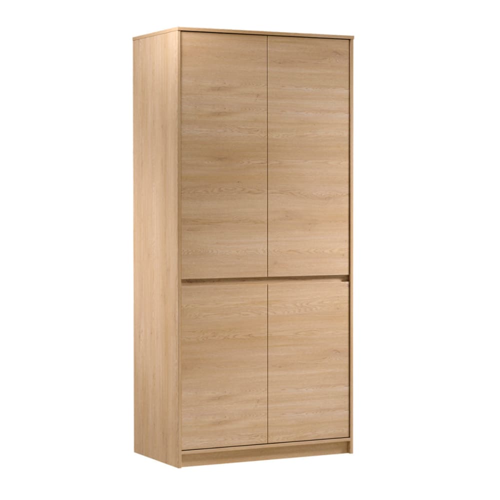 Armoire 4 portes panneaux stratifiés marron Armoire 4 portes panneaux stratifiés marron