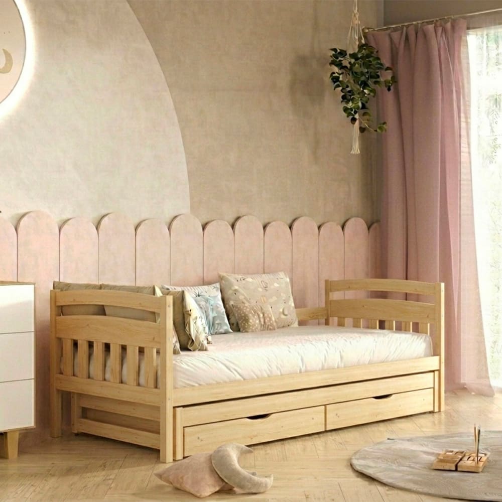 Petits meubles Ausziehbett 90x200 inklusive Holz Braun Holz