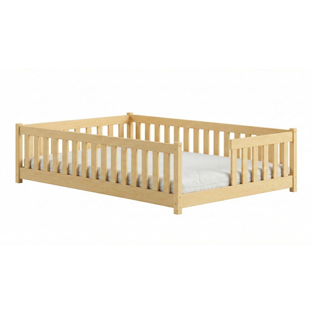 Bett auf dem Boden 140x200 inkl Holz - Maisons Du Monde