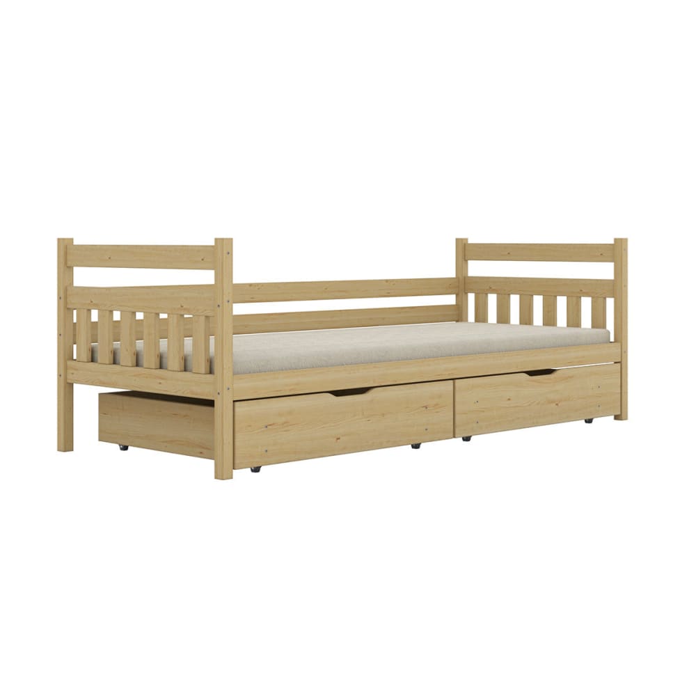 Bett 90x200 inklusive Lattenrost Holz - Maisons Du Monde