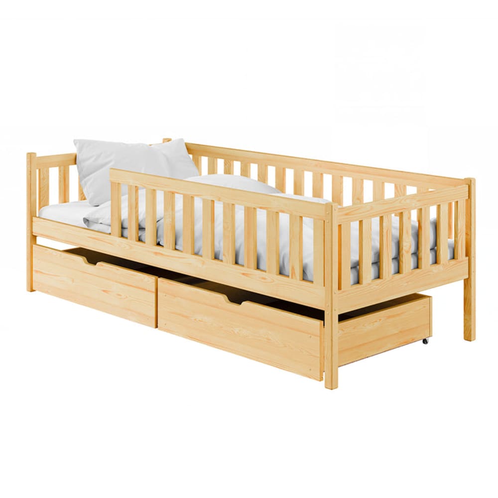 Bett 90x200 inkl. Lattenrost Holz - Maisons Du Monde