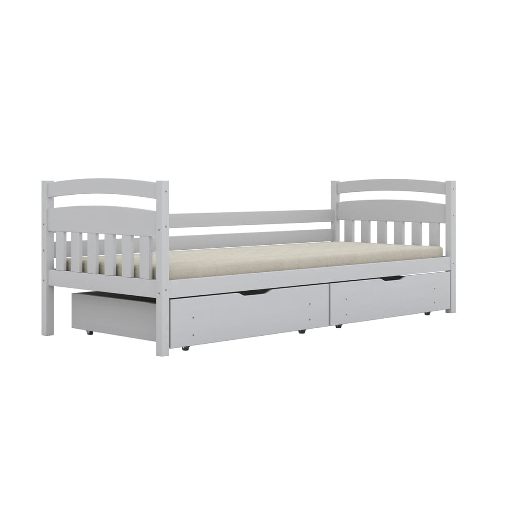 Bett 90x200 inklusive Lattenrost Holz Weiß - Maisons Du Monde