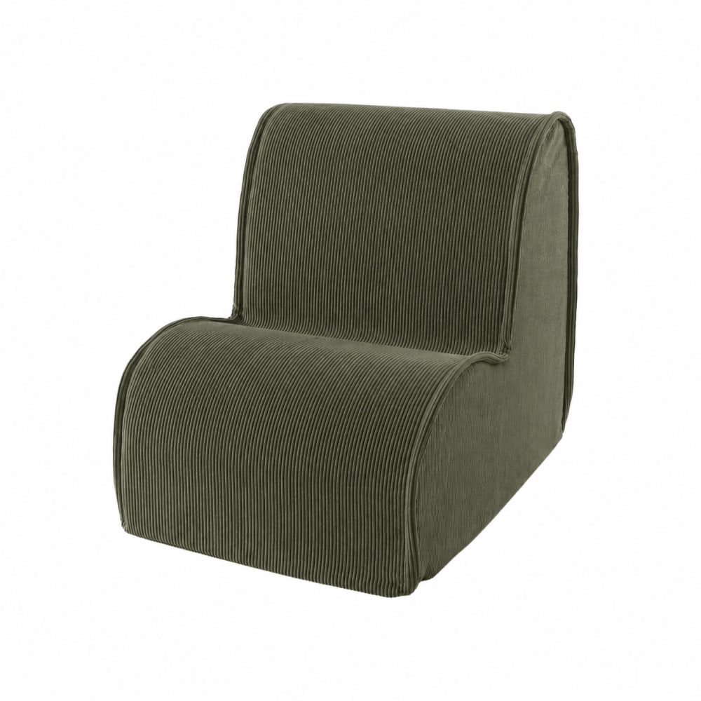 Fauteuil nuage enfant en velours côtelé fin, vert forêt Fauteuil nuage enfant en velours côtelé fin, vert forêt
