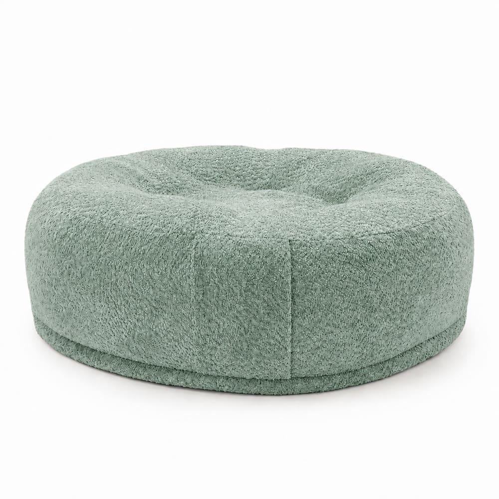 Coussin donut déhoussable pour chien tissu doux vert menthe, l