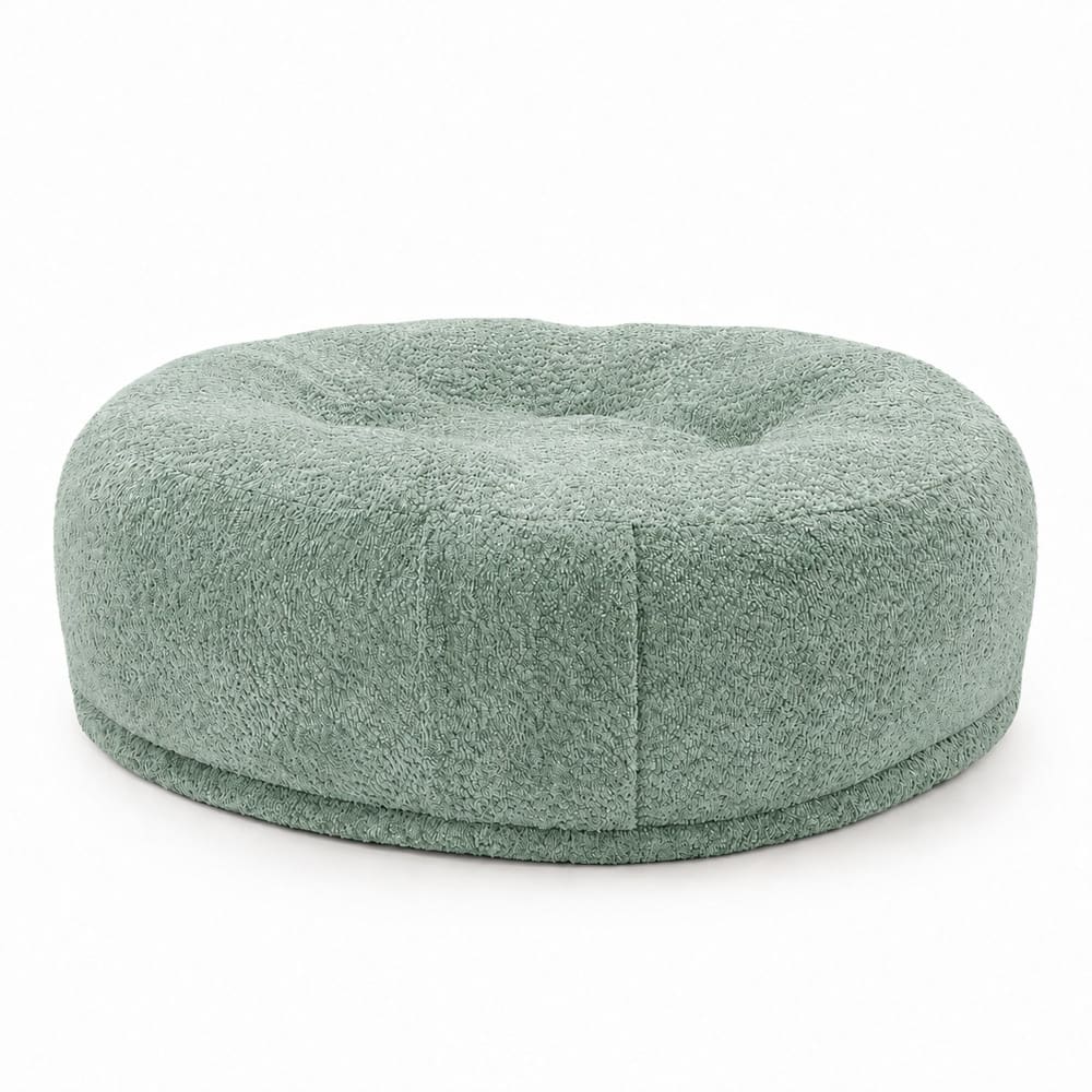 Coussin donut déhoussable pour chien tissu doux vert menthe, s