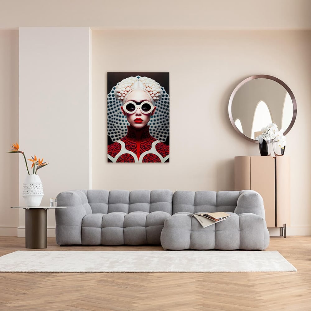 cuadro vibe de vidrio multicolor 120 x 80 cm