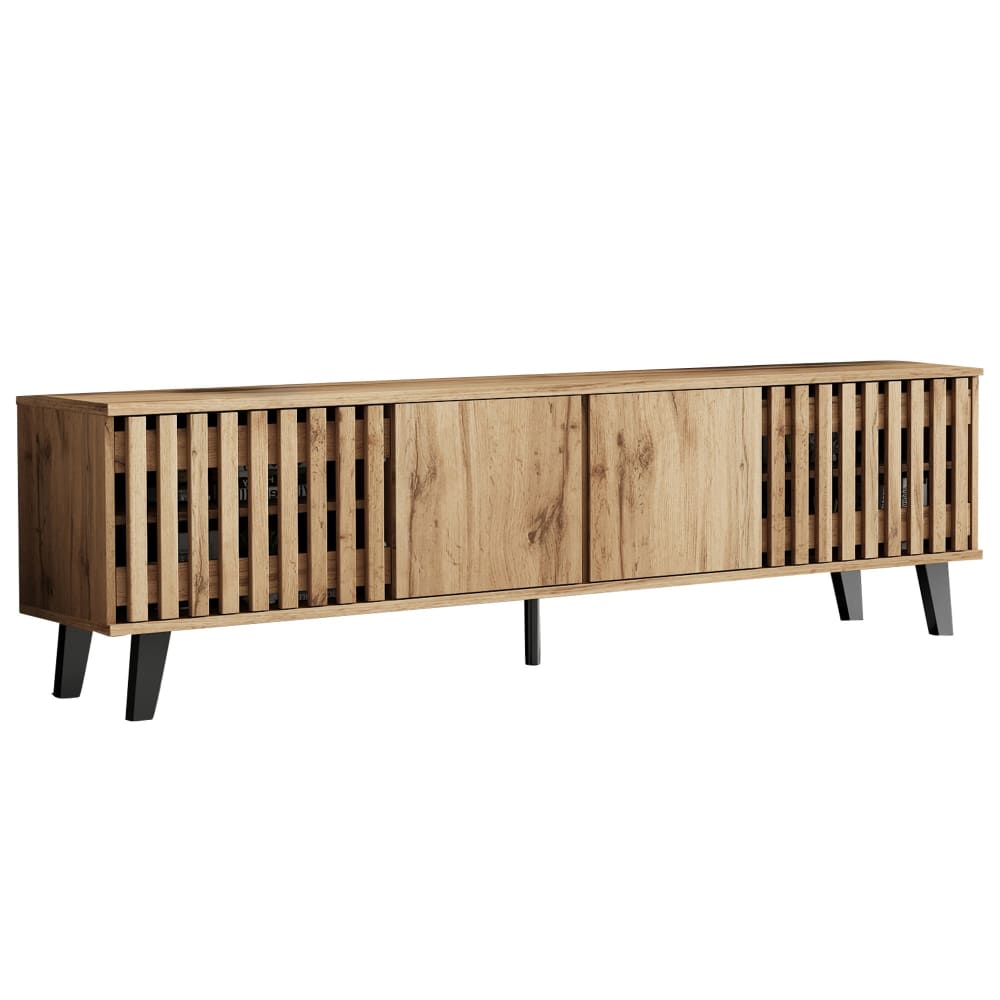 Meuble tv en pin l 180 cm Meuble tv en pin l 180 cm