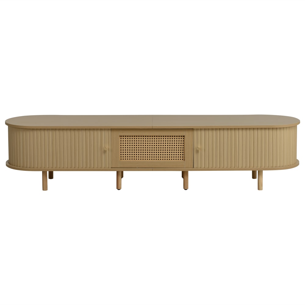 Meuble tv 1 tiroir en pin l 180 cm