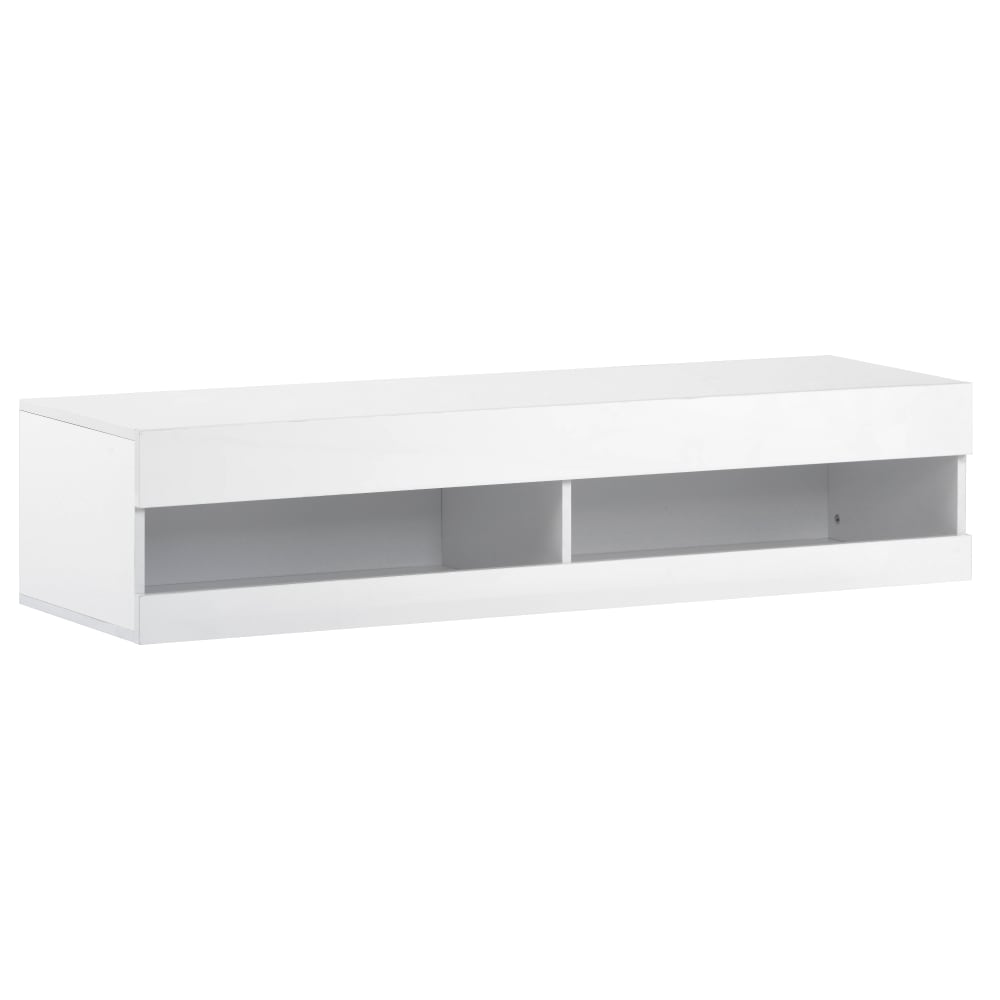 Meuble tv en verre blanc l 140 cm Meuble tv en verre blanc l 140 cm