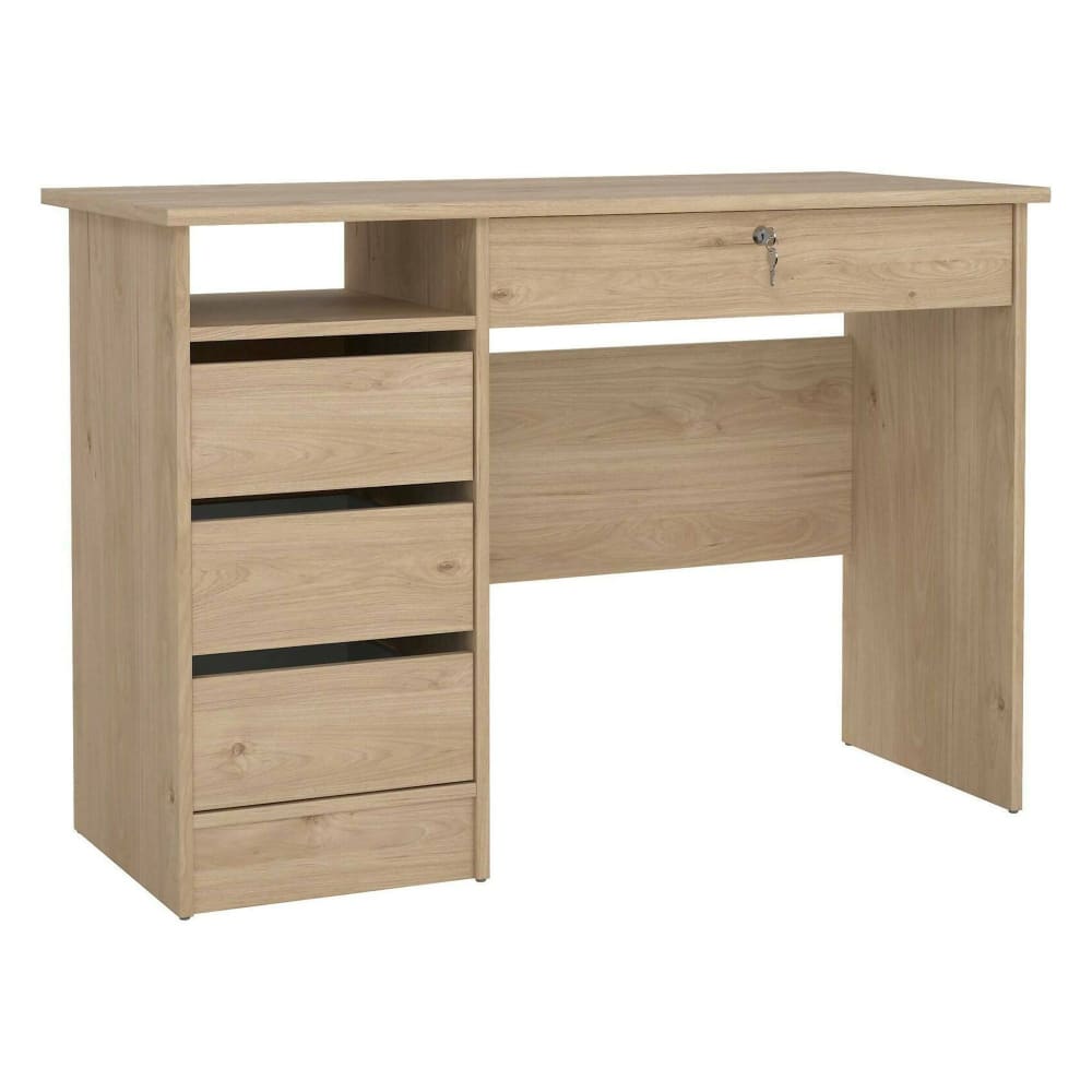 Dmora Schreibtisch in Eichenholz Braun 109x49x76h cm style modern Braun