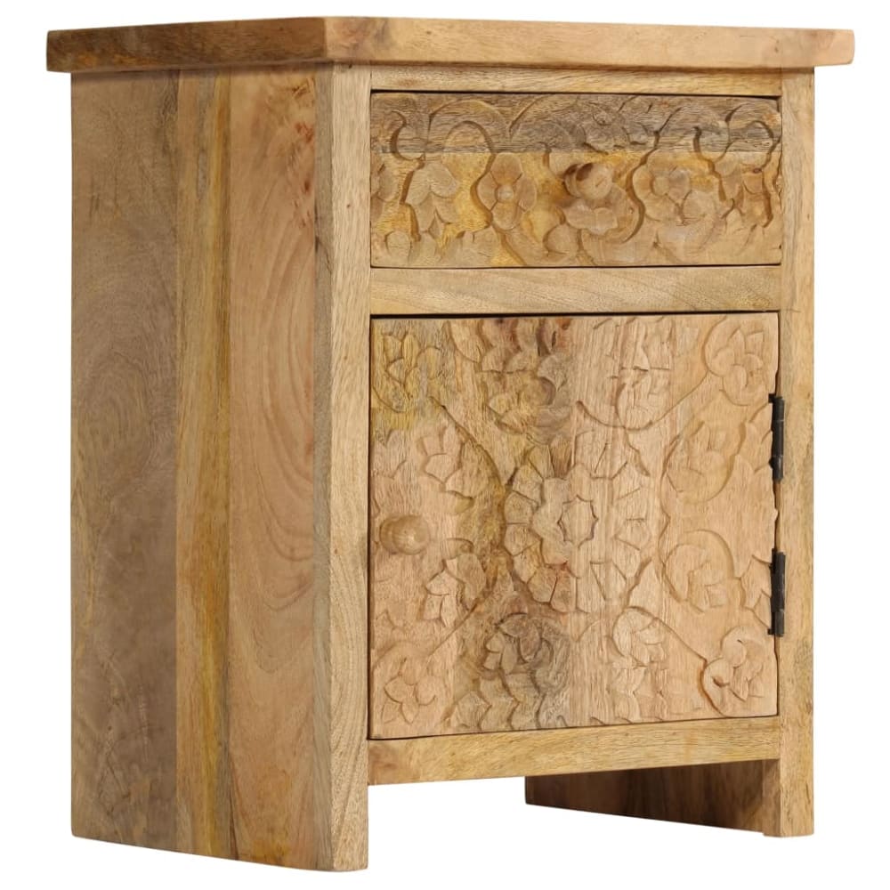 Table de nuit chevet bois marron 40 x 30 x 50 cm Table de nuit chevet bois marron 40 x 30 x 50 cm