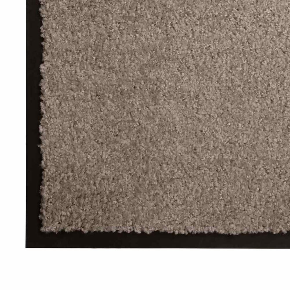 Tapis de porte rectangulaire tissu beige 120 x 80 x 1.2 cm — vue 3
