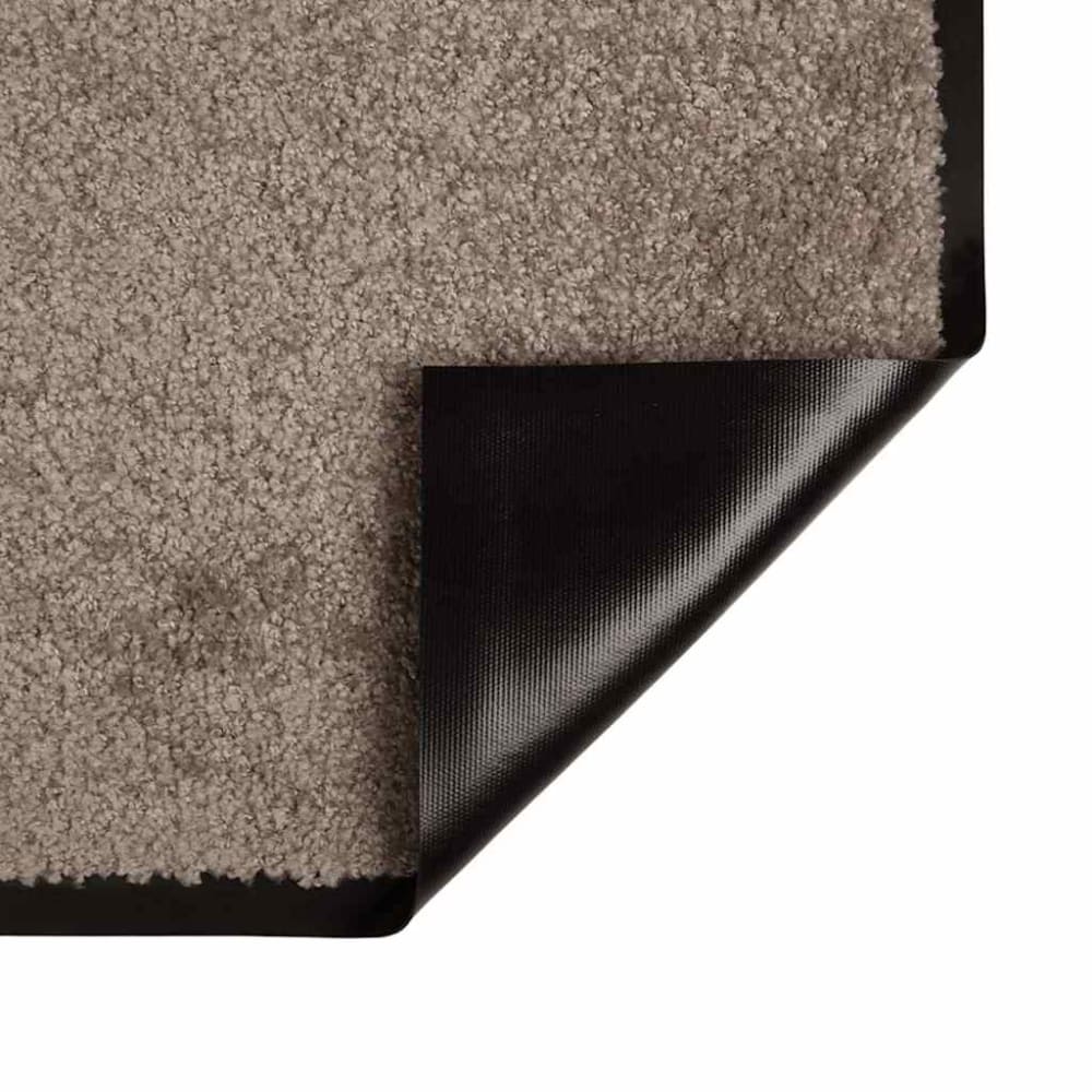 Tapis de porte rectangulaire tissu beige 120 x 80 x 1.2 cm — vue 4