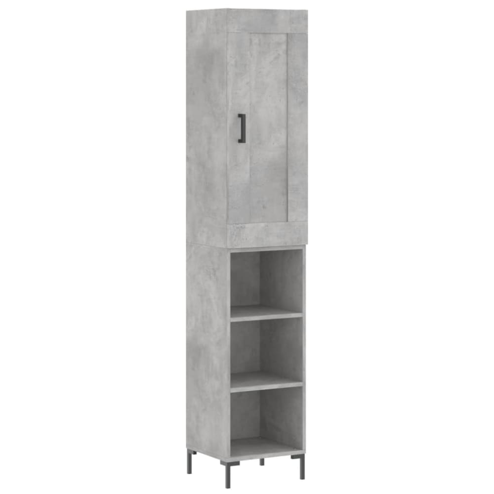 Bahut commode armoire bois marron 34.5 x 34 x 180 cm