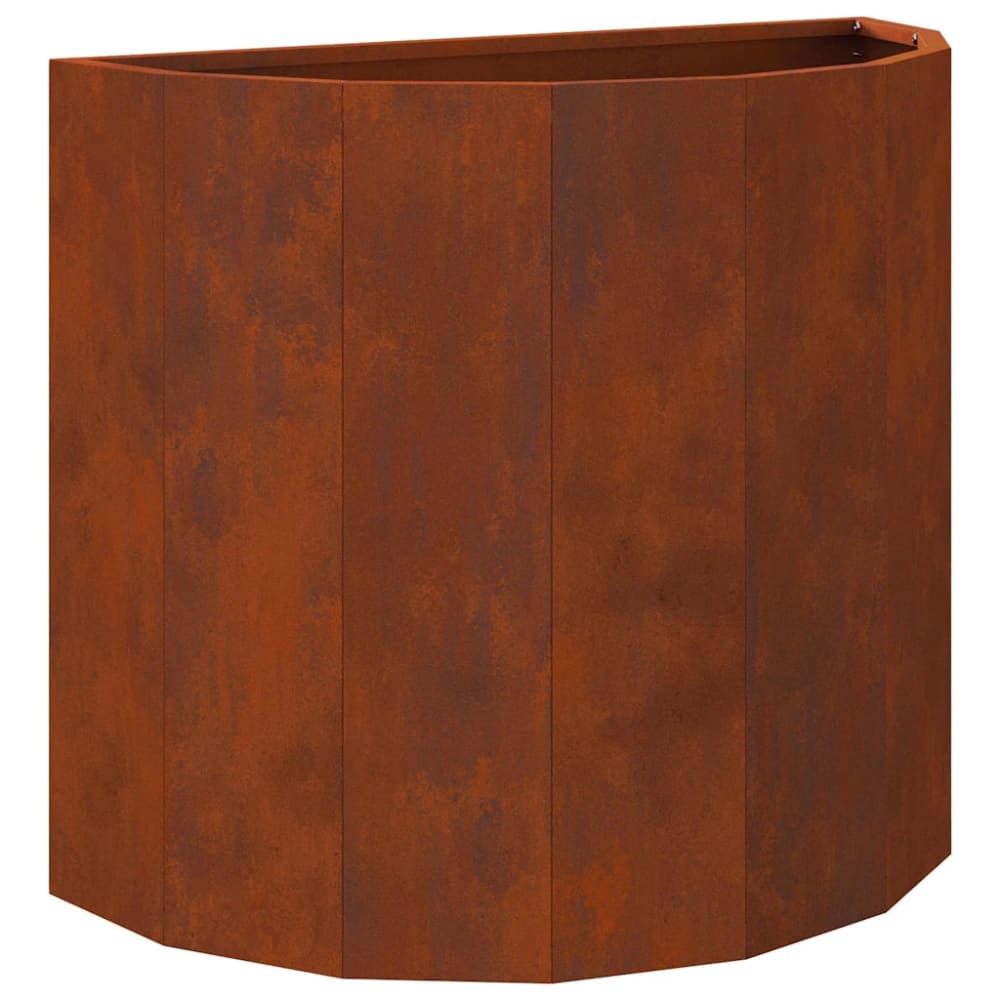 Jardinière demi-ronde design moderne 60 x 30 x 50 cm
