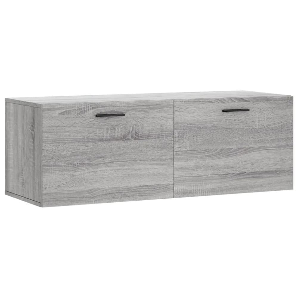 Armoire murale rangement décorative bois marron 100 x 36.5 x 35 cm