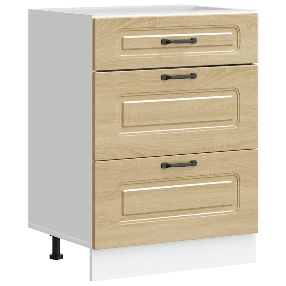 Armoire de cuisine moderne bois beige 60 x 46 x 81.5 cm Armoire de cuisine moderne bois beige 60 x 46 x 81.5 cm