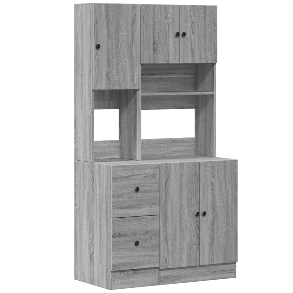 Armoire de cuisine moderne bois marron 95 x 50 x 180 cm Armoire de cuisine moderne bois marron 95 x 50 x 180 cm