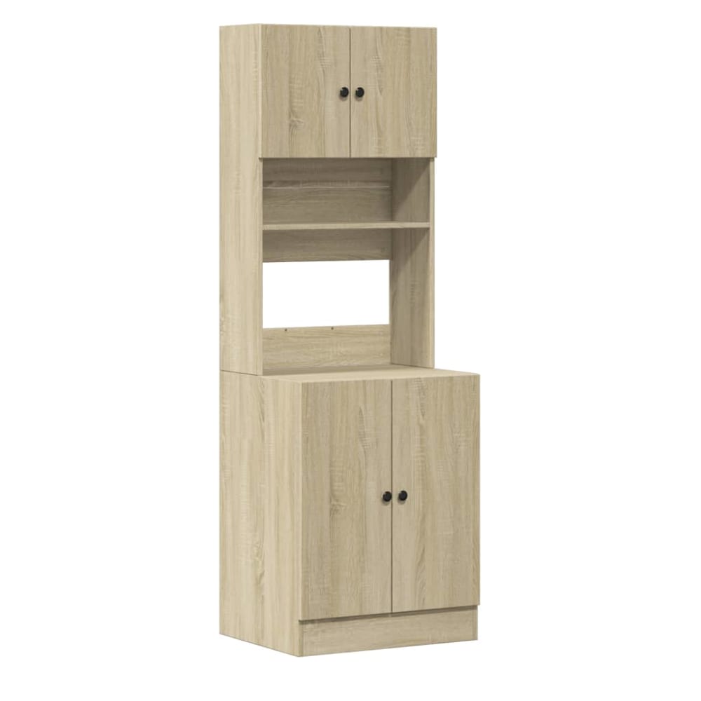 Armoire de cuisine moderne bois beige 60 x 50 x 180 cm Armoire de cuisine moderne bois beige 60 x 50 x 180 cm