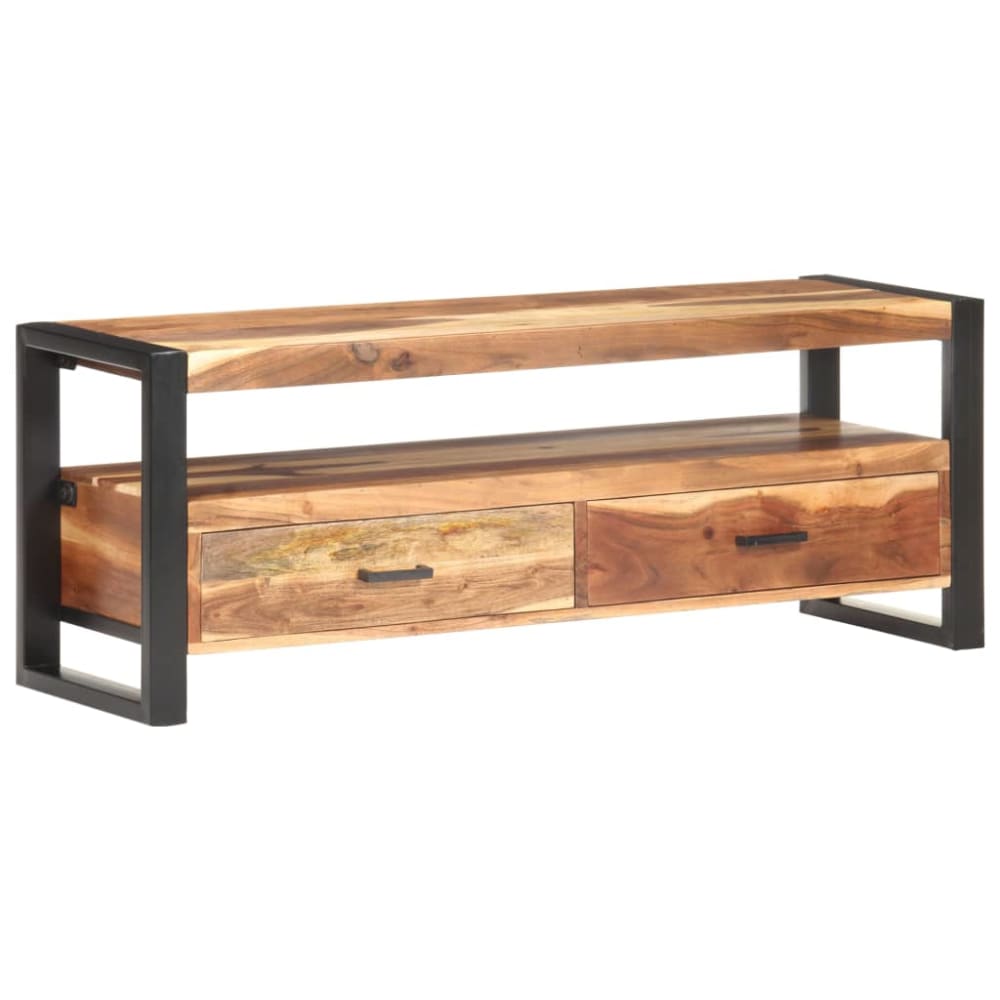 Meuble tv multimédia étagère bois marron 120 x 35 x 45 cm Meuble tv multimédia étagère bois marron 120 x 35 x 45 cm