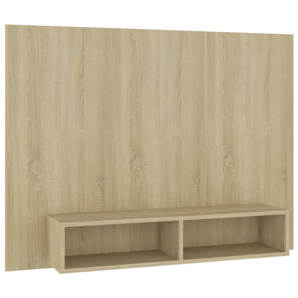 Meuble tv mural élégant bois beige 120 x 23.5 x 90 cm Meuble tv mural élégant bois beige 120 x 23.5 x 90 cm