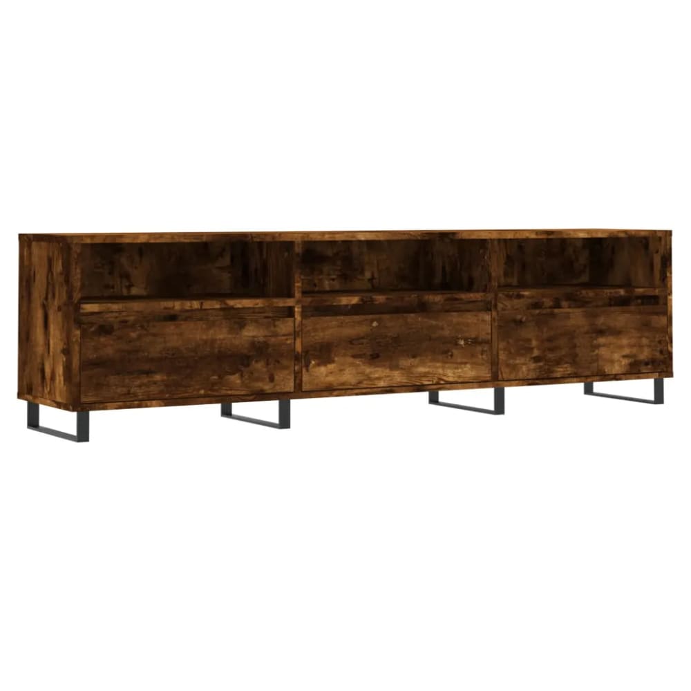 Meuble tv contemporain pratique bois beige 150 x 30 x 44.5 cm Meuble tv contemporain pratique bois beige 150 x 30 x 44.5 cm