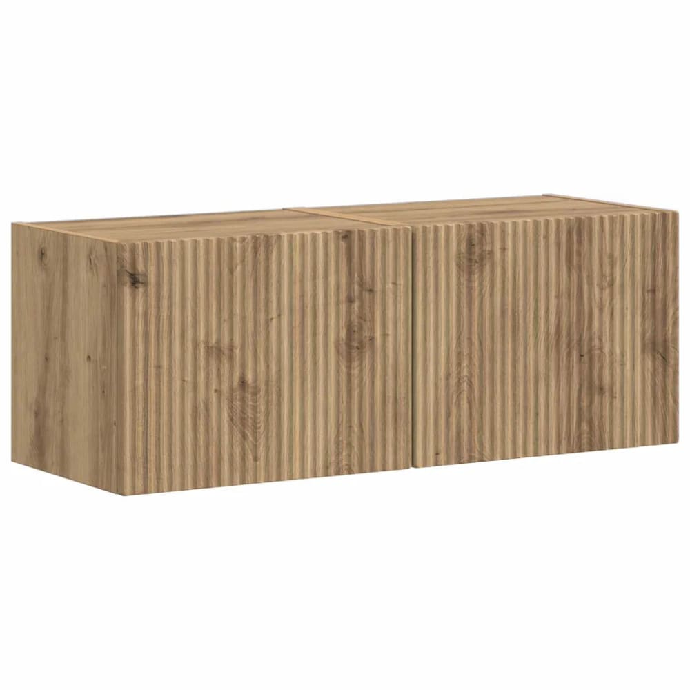 Lot de 2 meubles bois beige 39 x 31 x 29.5 cm Lot de 2 meubles bois beige 39 x 31 x 29.5 cm