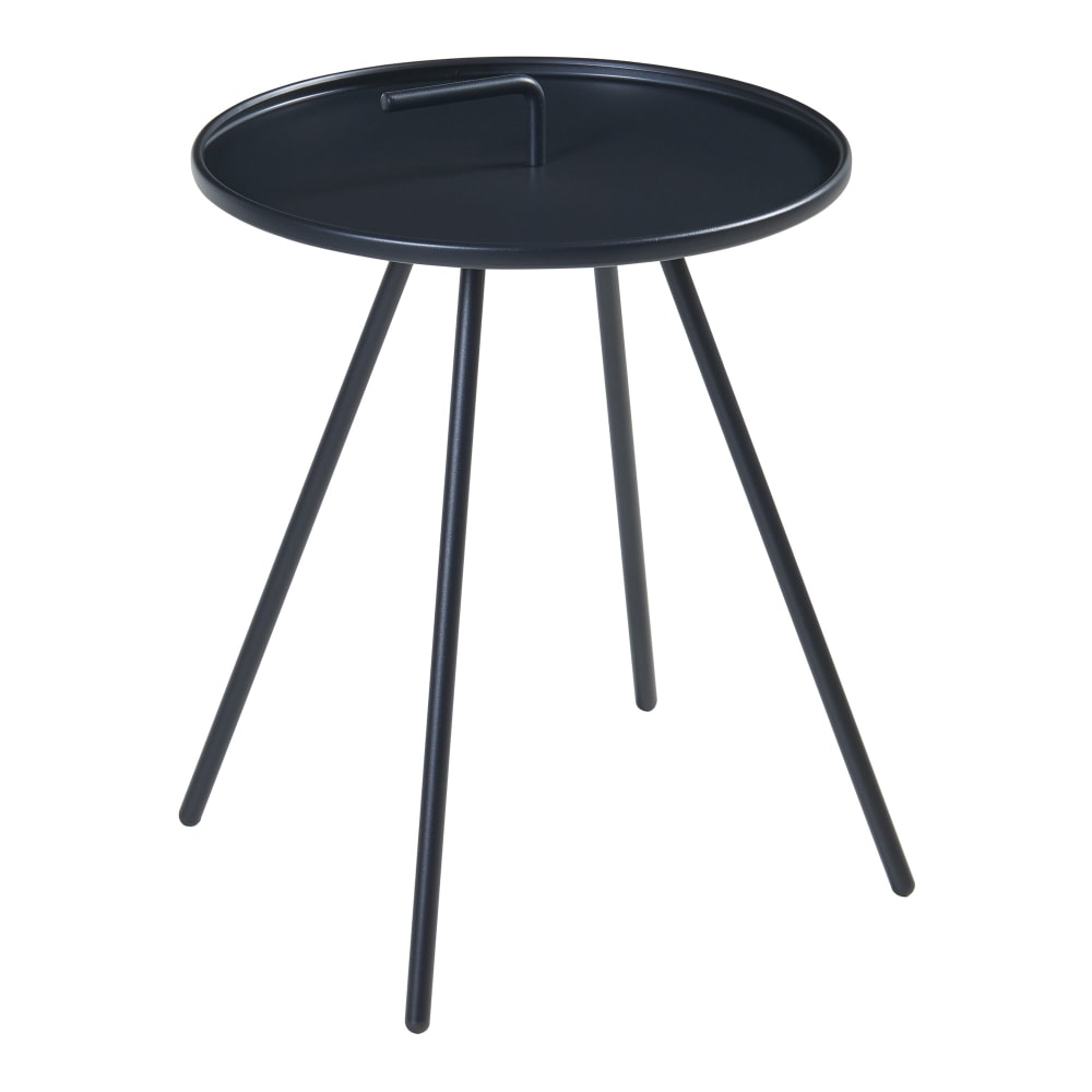 Table d'appoint de jardin noire 42 x 42 x 55 cm