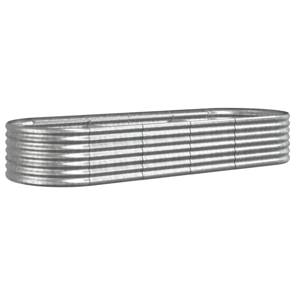 Jardinière bac lit surélevé argenté 224 x 80 x 36 cm Jardinière bac lit surélevé argenté 224 x 80 x 36 cm