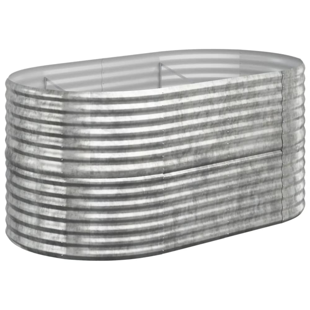 Jardinière bac lit surélevé argenté 152 x 80 x 68 cm Jardinière bac lit surélevé argenté 152 x 80 x 68 cm