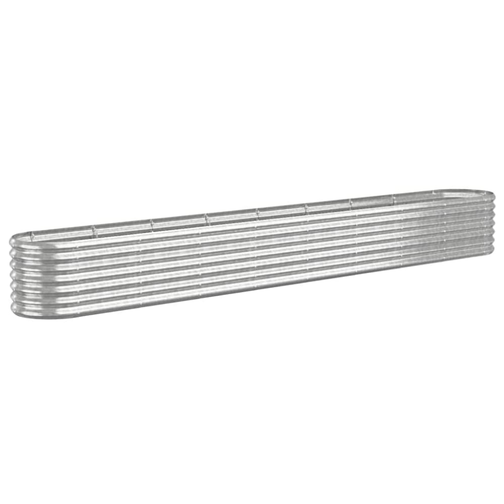 Jardinière bac lit surélevé argenté 332 x 40 x 36 cm Jardinière bac lit surélevé argenté 332 x 40 x 36 cm