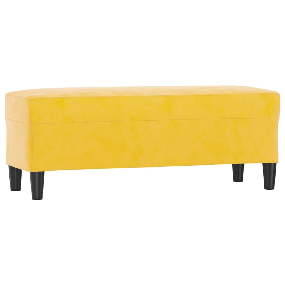 Banc banquette jaune 100 jaune 100 x 35 x 41 cm Banc banquette jaune 100 jaune 100 x 35 x 41 cm