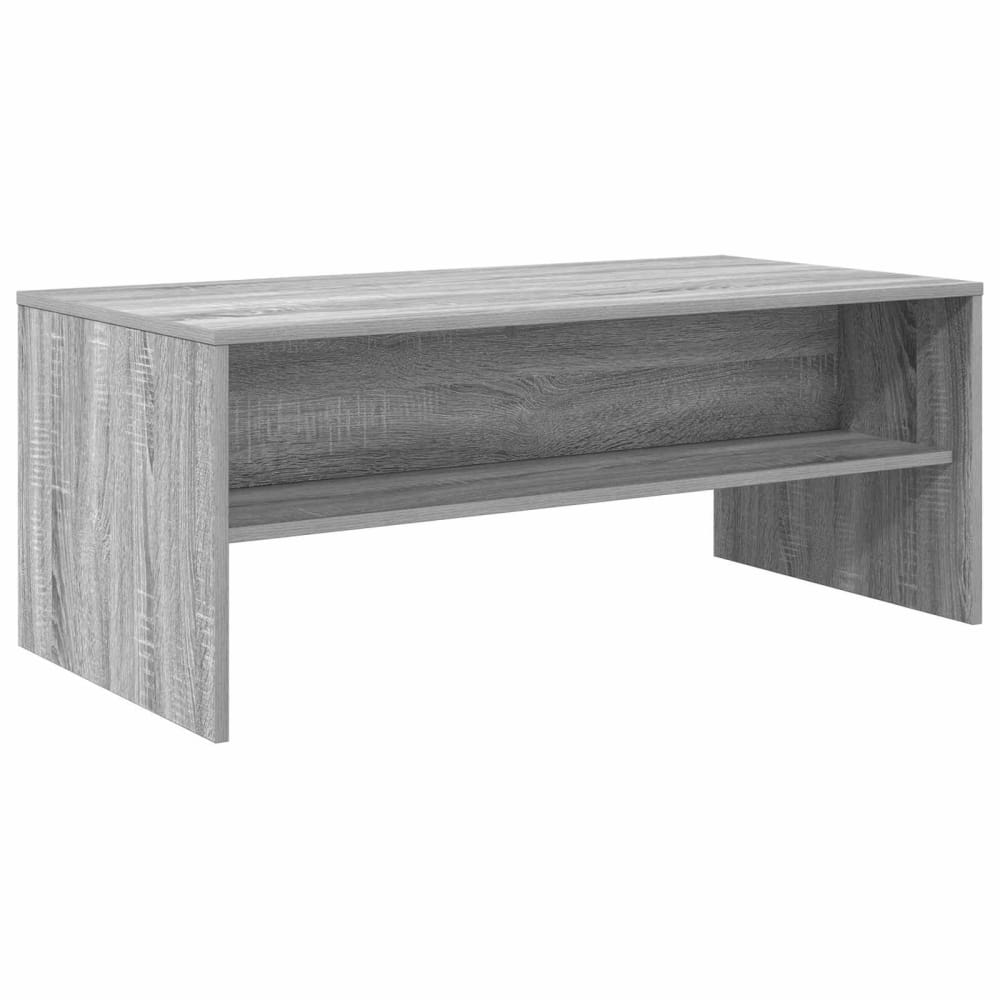 Table basse bois transformé gris  100 x 50 x 40 cm